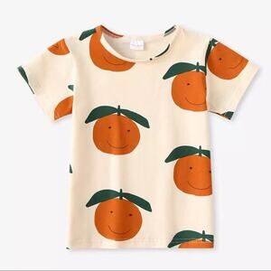 New kids 2 piece outfit "oranges" unisex 2-3T new
